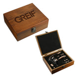 Greif® - Conjunto de Vinhos Graze em Madeira e Metal