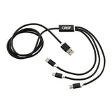 GREIF Realm 3-in-1 Long Charging Cable (MIN 100)