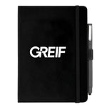 Greif® JournalBook® PEN COMBO Vienna Hard Bound Bundle Set with Printed Logo (MIN 96)