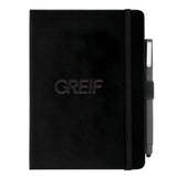 Greif® JournalBook® PEN COMBO Vienna Hard Bound Bundle Set with Embossed logo (MIN 96)