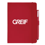 Greif® JournalBook® PEN COMBO Vienna Hard Bound Bundle Set with Printed Logo (MIN 96)