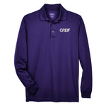 CORE365 Men's Pinnacle Performance Long Sleeve Piqué Polo with Greif Embroidered Logo