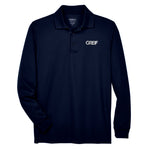 CORE365 Men's Pinnacle Performance Long Sleeve Piqué Polo with Greif Embroidered Logo