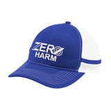 Zero Harm - Boné Trucker Snapback de Duas Listras com Logotipo Bordado