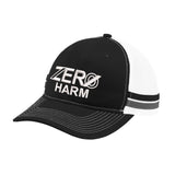 Zero Harm - Boné Trucker Snapback de Duas Listras com Logotipo Bordado