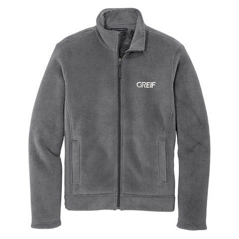 Port Authority Ultra Warm Brushed Fleece Jacket with GREIF Embroidered Logo