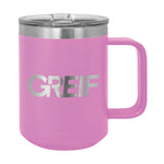Greif® - Polar Camel® 15oz Travel Mug with Laser Logo