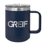 Greif® - Polar Camel® 15oz Travel Mug with Laser Logo
