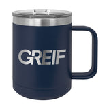 Greif® - Polar Camel® 15oz Travel Mug with Laser Logo