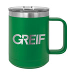 Greif® - Polar Camel® 15oz Travel Mug with Laser Logo