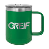 Greif® - Polar Camel® 15oz Travel Mug with Laser Logo