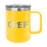 Greif® - Polar Camel® 15oz Travel Mug with Laser Logo