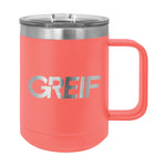 Greif® - Polar Camel® 15oz Travel Mug with Laser Logo