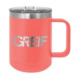Greif® - Polar Camel® 15oz Travel Mug with Laser Logo