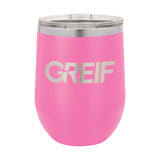 Greif® - Polar Camel® 12oz Stemless Wine Tumbler with Laser Logo