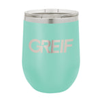 Greif® - Polar Camel® 12oz Stemless Wine Tumbler with Laser Logo