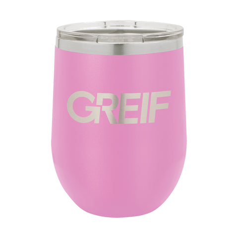 Greif® - Polar Camel® 12oz Stemless Wine Tumbler with Laser Logo
