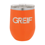 Greif® - Polar Camel® 12oz Stemless Wine Tumbler with Laser Logo