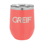 Greif® - Polar Camel® 12oz Stemless Wine Tumbler with Laser Logo