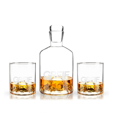 Greif® - Viski® Mountain Decanter and Tumblers Set