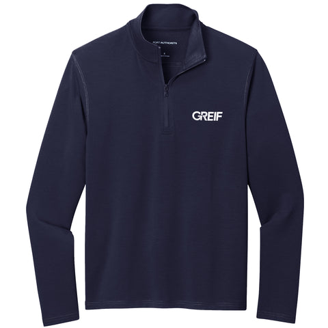 Port Authority® Microterry 1/4-Zip Pullover with GREIF Embroidered Logo