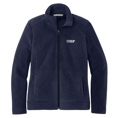 Port Authority Ladies Ultra Warm Brushed Fleece Jacket with GREIF Embroidered Logo