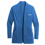Port Authority Ladies Microterry Cardigan with GREIF embroidery