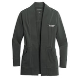 Port Authority Ladies Microterry Cardigan with GREIF embroidery