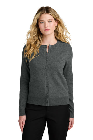 GREIF Port Authority® Women's Easy Care Crewneck Cardigan Sweater