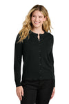 GREIF Port Authority® Women's Easy Care Crewneck Cardigan Sweater