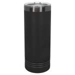 GREIF 22 oz. Ghost Black ION-Plated Skinny Tumbler with Slider Lid