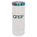 GREIF 22 oz. Prismatic Effect ION-Plated Skinny Tumbler with Slider Lid