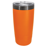 Copo térmico GREIF Polar Camel® de 20 oz (591 ml) com revestimento iônico nas cores laranja/preto fantasma e tampa deslizante.