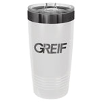 GREIF 20oz Ghost Black ION-Plated Tumbler with Slider Lid