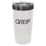 GREIF 20oz Ghost Black ION-Plated Tumbler with Slider Lid