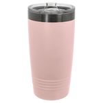 GREIF Polar Camel 20 oz. Blush/Ghost Black ION-Plated Ringneck Tumbler with Slider Lid