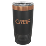 GREIF 20 oz Rose Gold ION-Plated Tumbler with Slider Lid