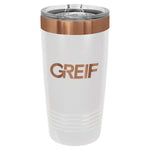 GREIF 20 oz Rose Gold ION-Plated Tumbler with Slider Lid