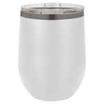 GREIF 12oz Ghost Black ION-Plated Stemless Wine Tumbler with Lid