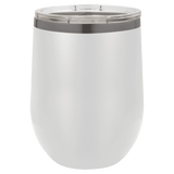 GREIF 12oz Ghost Black ION-Plated Stemless Wine Tumbler with Lid