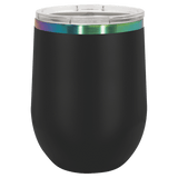GREIF 12oz Prismatic Effect ION-Plated Stemless Wine Tumbler with Lid