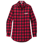 Port Authority® - Plaid Flannel Tunic - Ladies with GREIF Embroidered Logo