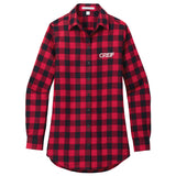 Port Authority® - Plaid Flannel Tunic - Ladies with GREIF Embroidered Logo