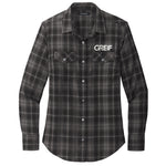 Port Authority Ladies Long Sleeve Ombre Plaid Shirt