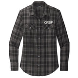 Port Authority Ladies Long Sleeve Ombre Plaid Shirt