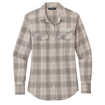 Port Authority Ladies Long Sleeve Ombre Plaid Shirt