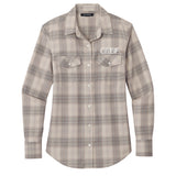 Port Authority Ladies Long Sleeve Ombre Plaid Shirt