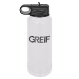 GREIF 32oz Ghost Black ION-Plated Water Bottle