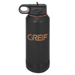 GREIF 32oz Rose Gold ION-Plated Water Bottle