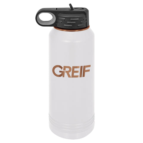 GREIF 32oz Rose Gold ION-Plated Water Bottle